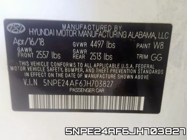 5NPE24AF6JH703827 фото 2