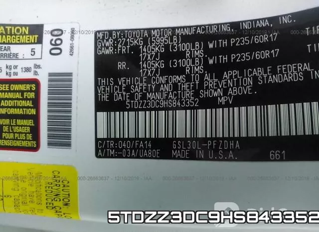 5TDZZ3DC9HS843352 фото 7