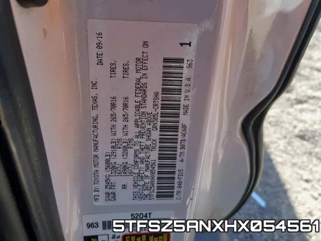 5TFSZ5ANXHX054561 фото 2
