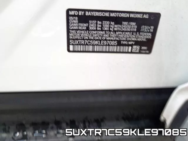 5UXTR7C59KLE97085 фото 2