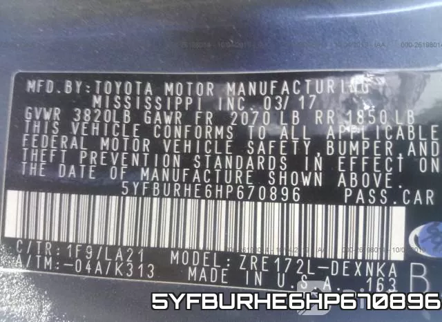 5YFBURHE6HP670896 фото 9