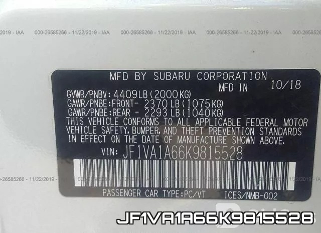 JF1VA1A66K9815528 фото 9