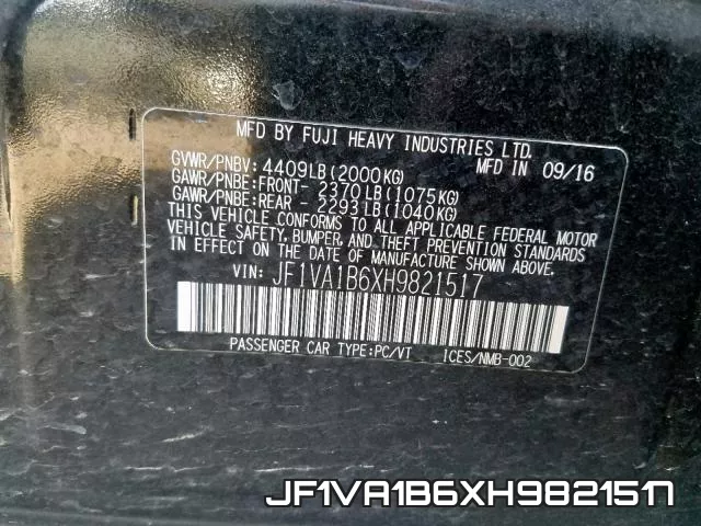 JF1VA1B6XH9821517 фото 2