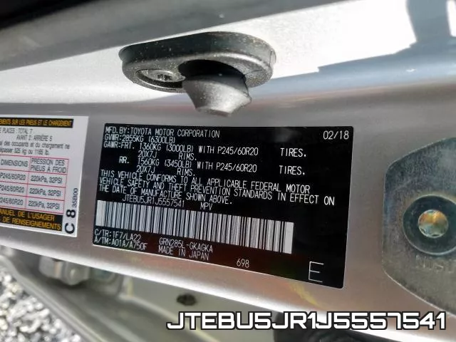 JTEBU5JR1J5557541 фото 2