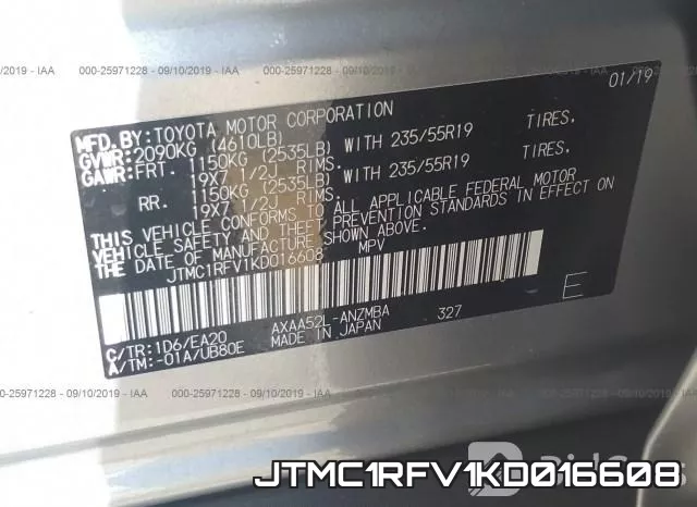 JTMC1RFV1KD016608 фото 7