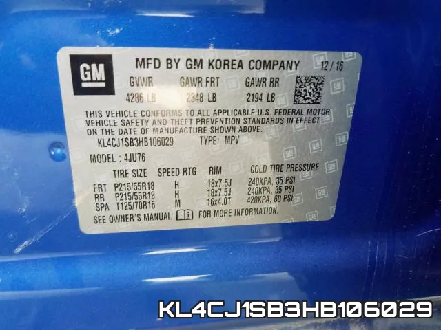 KL4CJ1SB3HB106029 фото 2