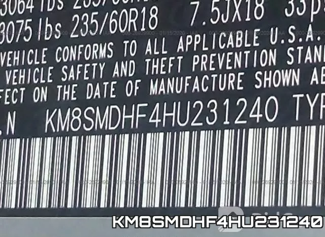 KM8SMDHF4HU231240 фото 7