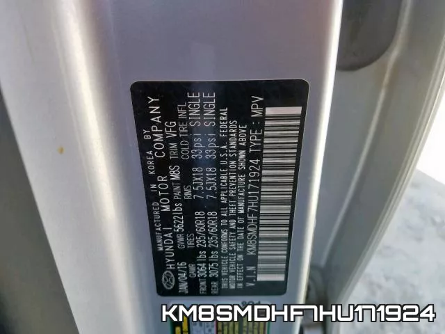 KM8SMDHF7HU171924 фото 2