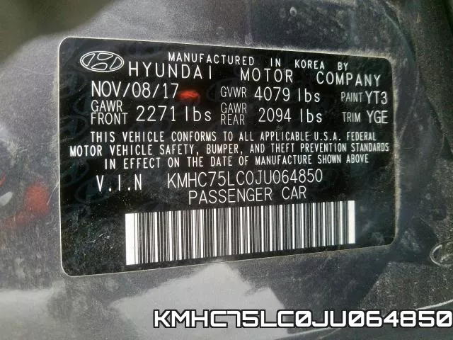 KMHC75LC0JU064850 фото 2