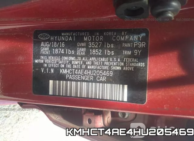 KMHCT4AE4HU205469 фото 10