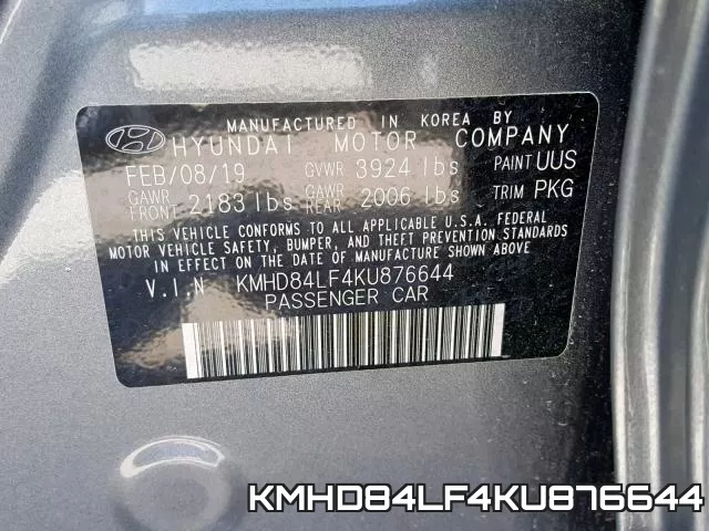KMHD84LF4KU876644 фото 2