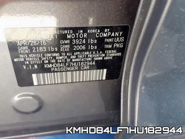 KMHD84LF7HU182944 фото 2