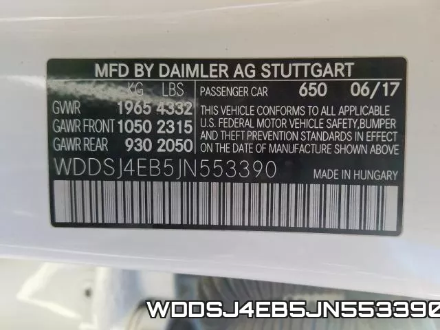 WDDSJ4EB5JN553390 фото 2