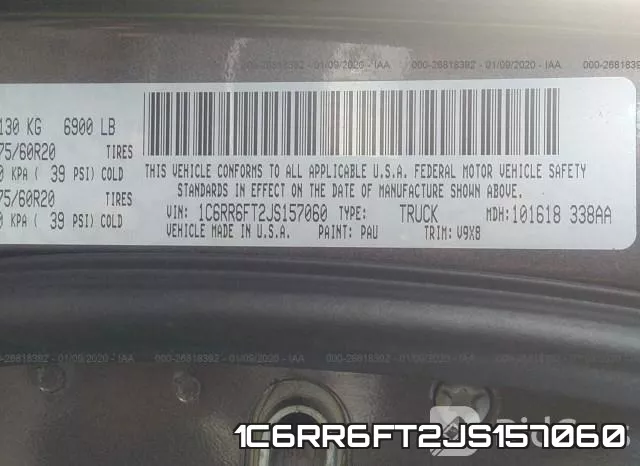 1C6RR6FT2JS157060 фото 7