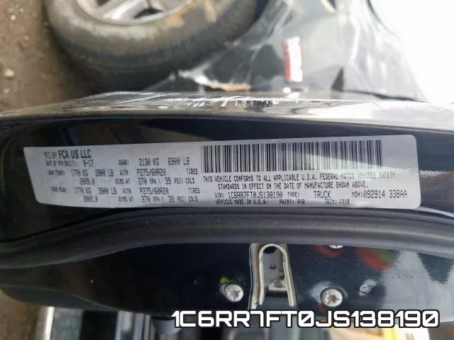 1C6RR7FT0JS138190 фото 2