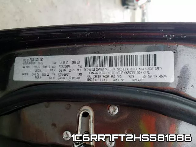 1C6RR7FT2HS581886 фото 2