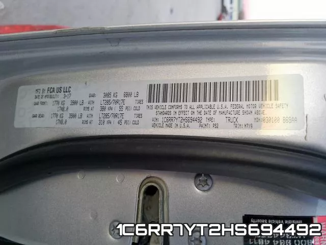 1C6RR7YT2HS694492 фото 2