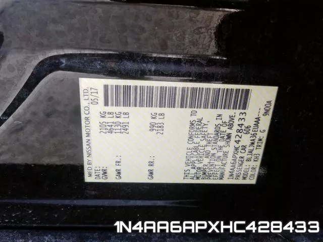1N4AA6APXHC428433 фото 2