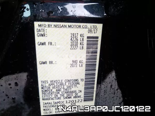 1N4AL3AP0JC120122 фото 2