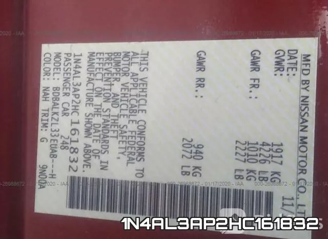 1N4AL3AP2HC161832 фото 9