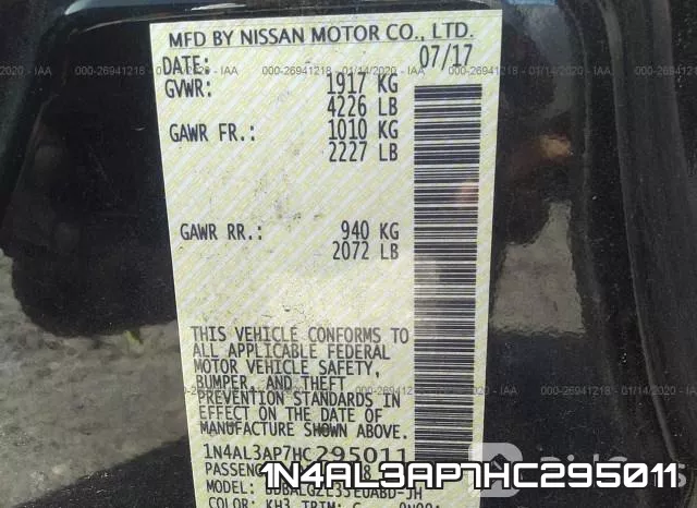 1N4AL3AP7HC295011 фото 6