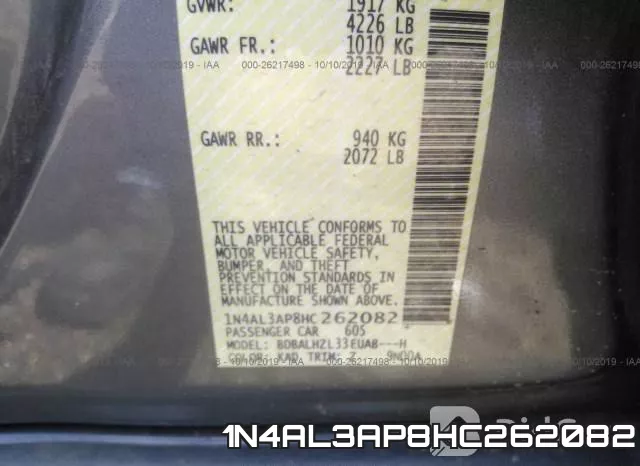 1N4AL3AP8HC262082 фото 9