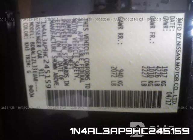 1N4AL3AP9HC245159 фото 8
