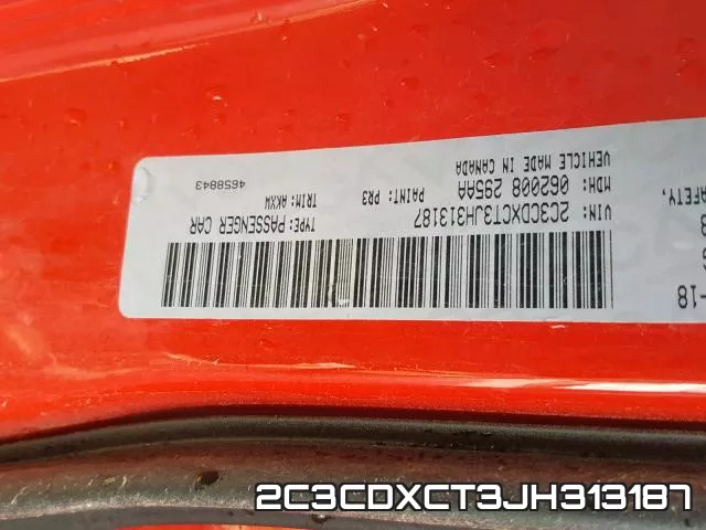 2C3CDXCT3JH313187 фото 2