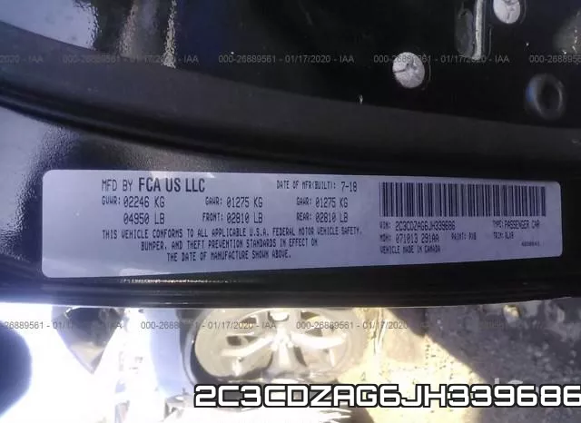 2C3CDZAG6JH339686 фото 7