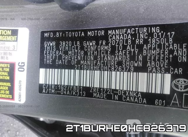 2T1BURHE0HC826379 фото 7