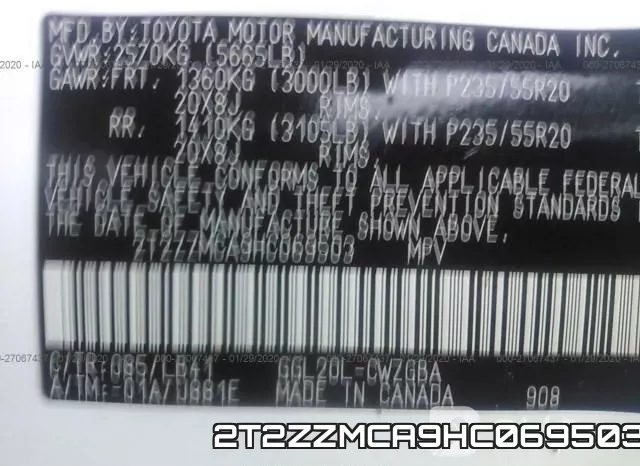 2T2ZZMCA9HC069503 фото 9