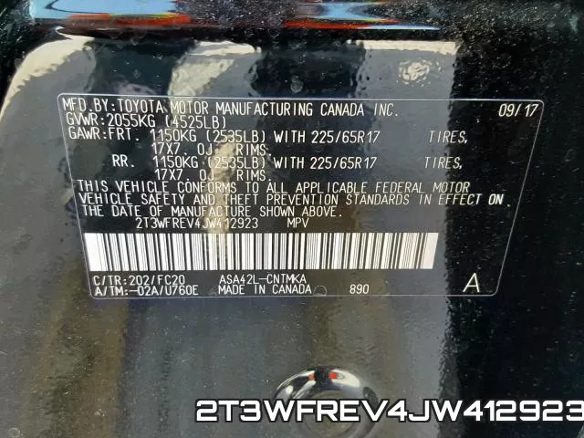 2T3WFREV4JW412923 фото 2