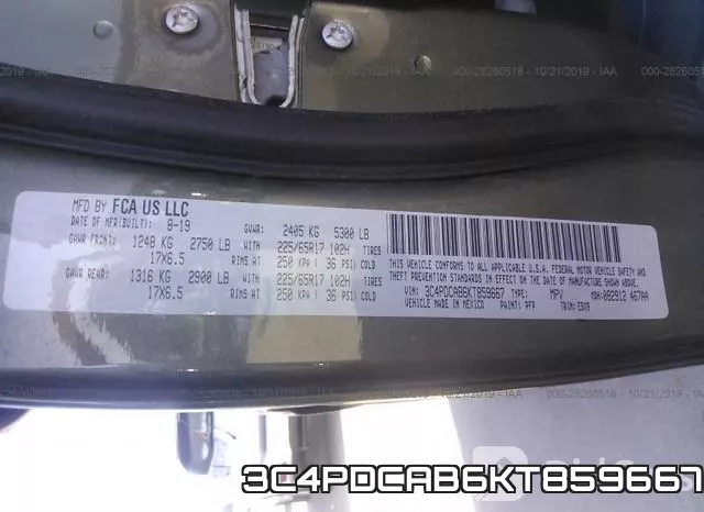 3C4PDCAB6KT859667 фото 10