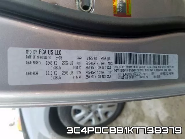 3C4PDCBB1KT738379 фото 2