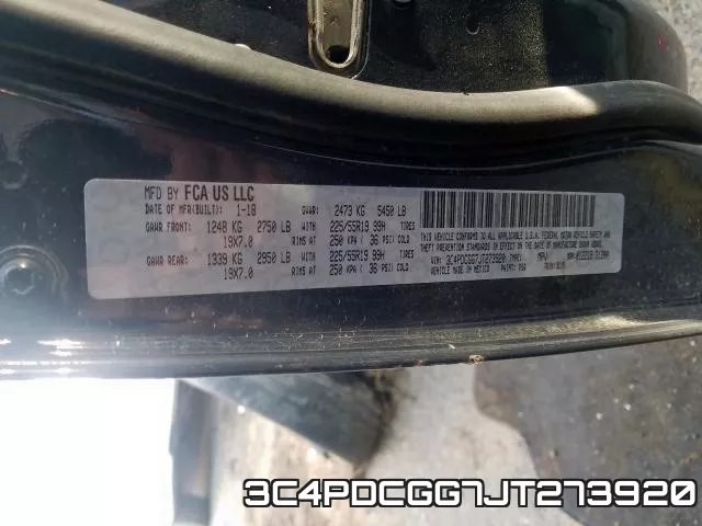 3C4PDCGG7JT273920 фото 2