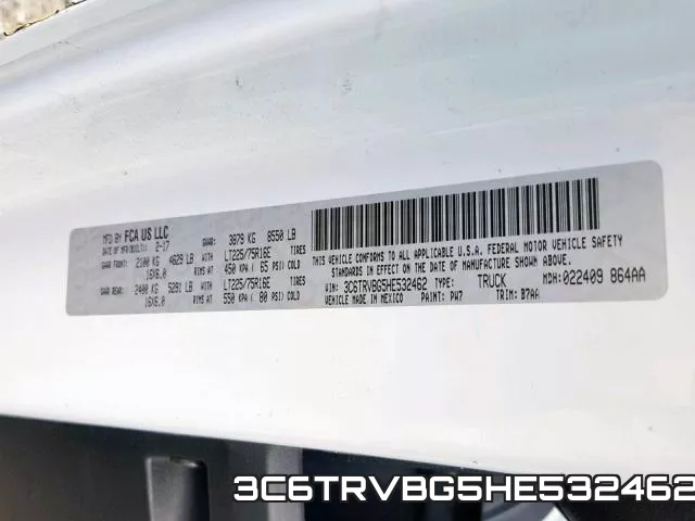 3C6TRVBG5HE532462 фото 2