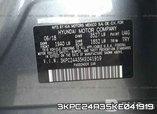 3KPC24A35KE041919 фото 8