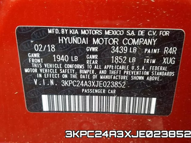 3KPC24A3XJE023852 фото 2