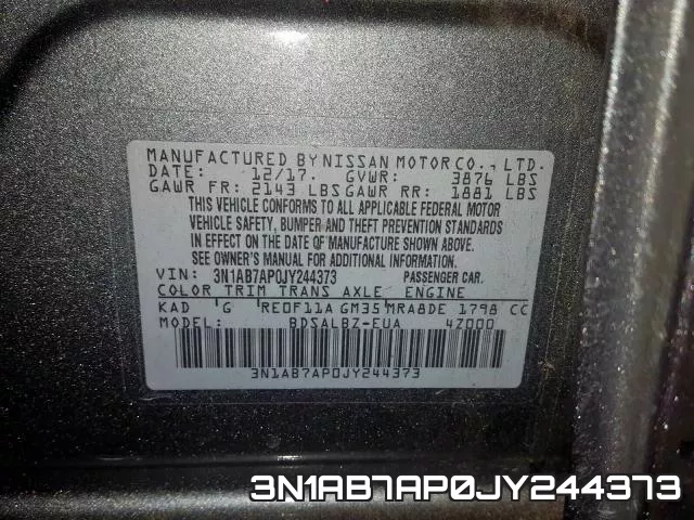 3N1AB7AP0JY244373 фото 2