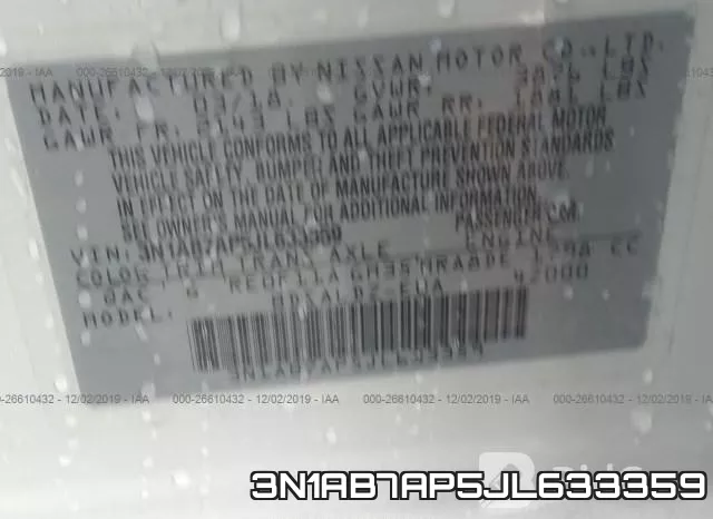 3N1AB7AP5JL633359 фото 9
