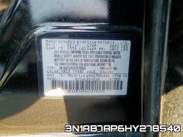 3N1AB7AP6HY278540 фото 2