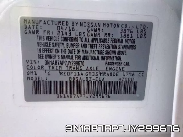 3N1AB7AP7JY299676 фото 2