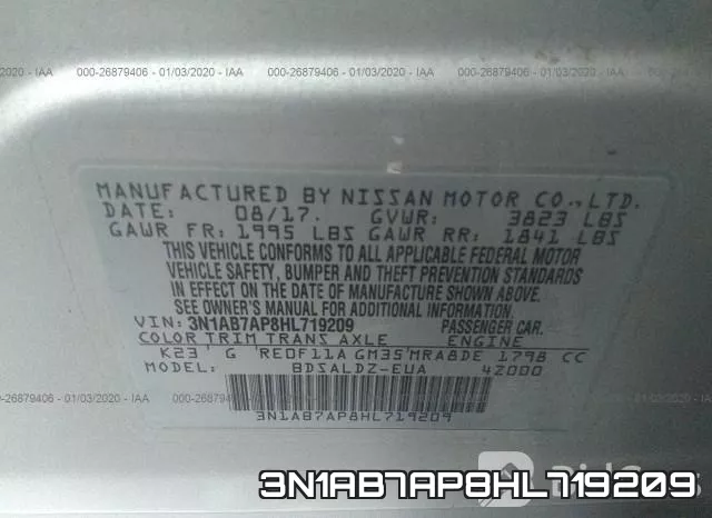 3N1AB7AP8HL719209 фото 7