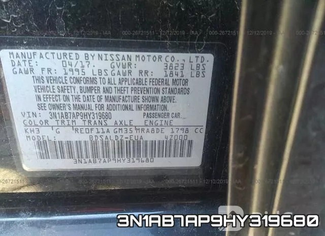 3N1AB7AP9HY319680 фото 8