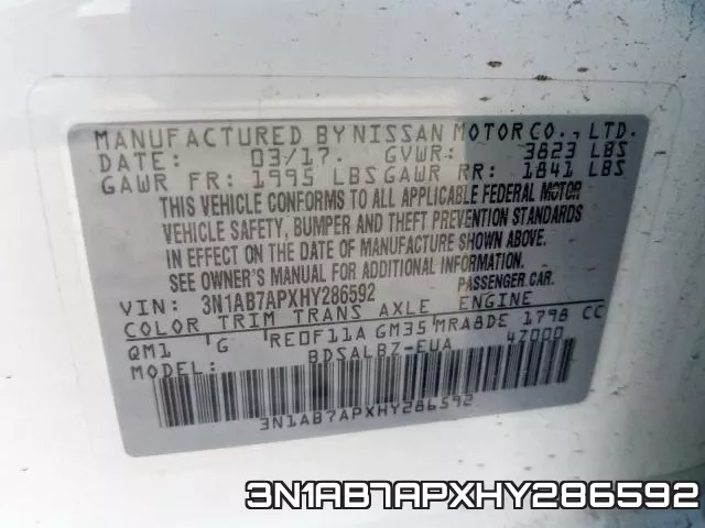3N1AB7APXHY286592 фото 2