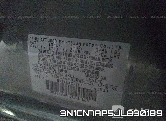 3N1CN7AP5JL830189 фото 9
