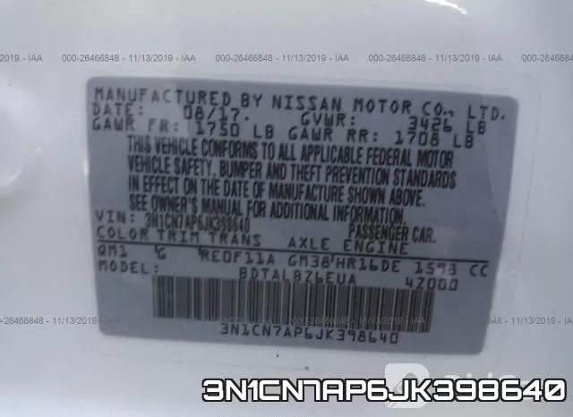 3N1CN7AP6JK398640 фото 8