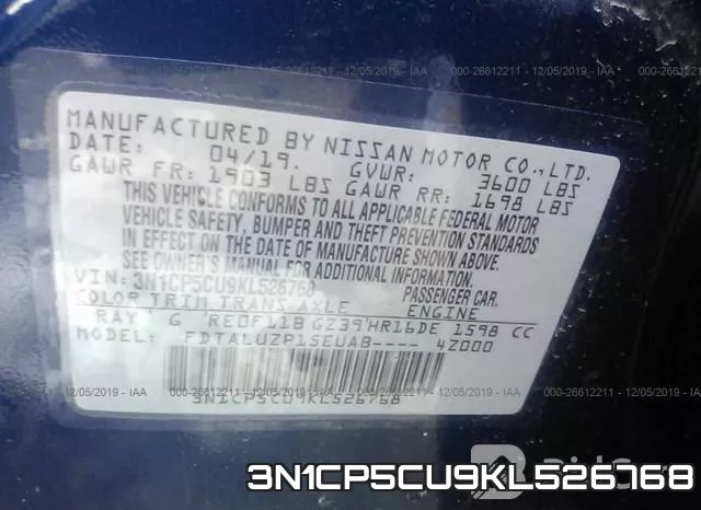 3N1CP5CU9KL526768 фото 10