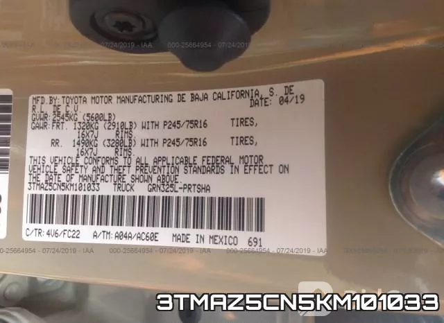 3TMAZ5CN5KM101033 фото 7