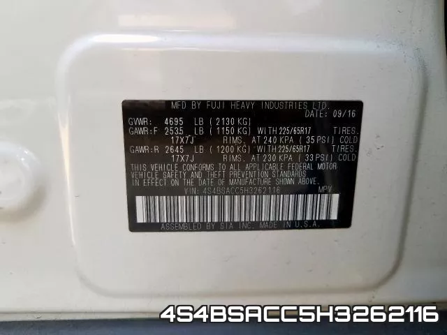 4S4BSACC5H3262116 фото 2